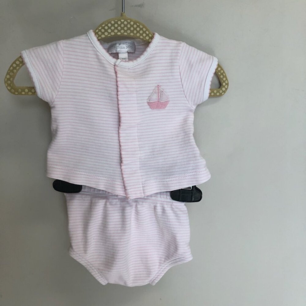 Pink Striped Kids Matching Set